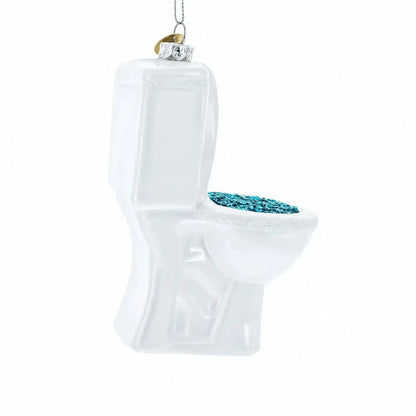 Quirky Toilet Glass Christmas Ornament Cartsfy Inc.