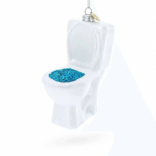Quirky Toilet Glass Christmas Ornament Cartsfy Inc.