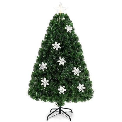 LED Optic Artificial Christmas Tree with Snowflakes