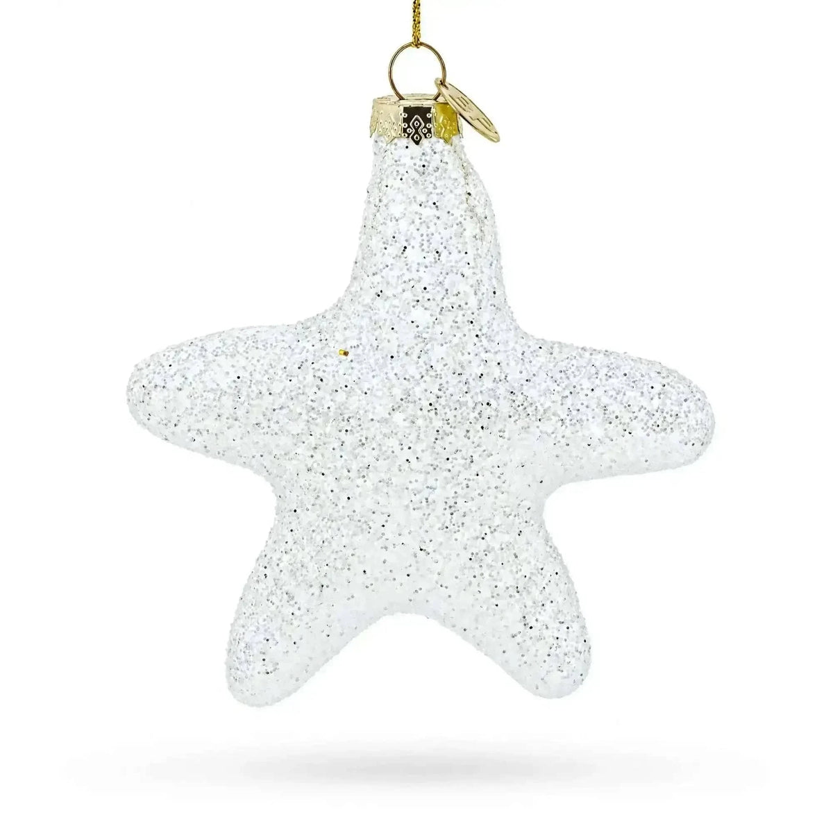 Radiant White Star "Love" Glass Christmas Ornament Cartsfy Inc.
