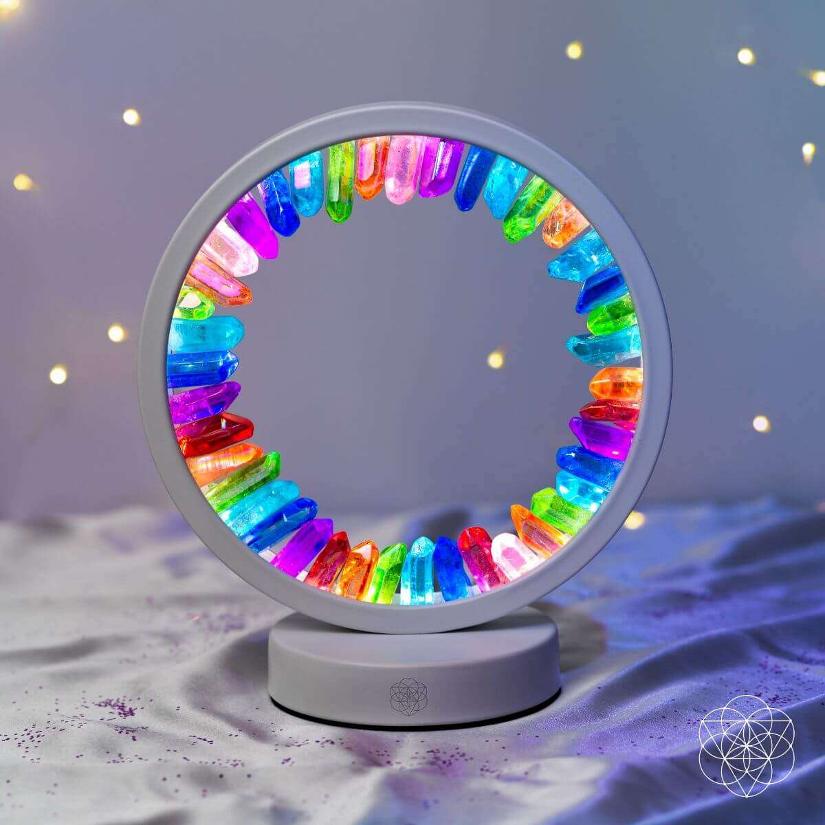 Rainbow After the Storm - Clear Quartz Lamp of Hope Cartsfy Inc.