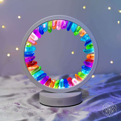 Rainbow After the Storm - Clear Quartz Lamp of Hope Cartsfy Inc.