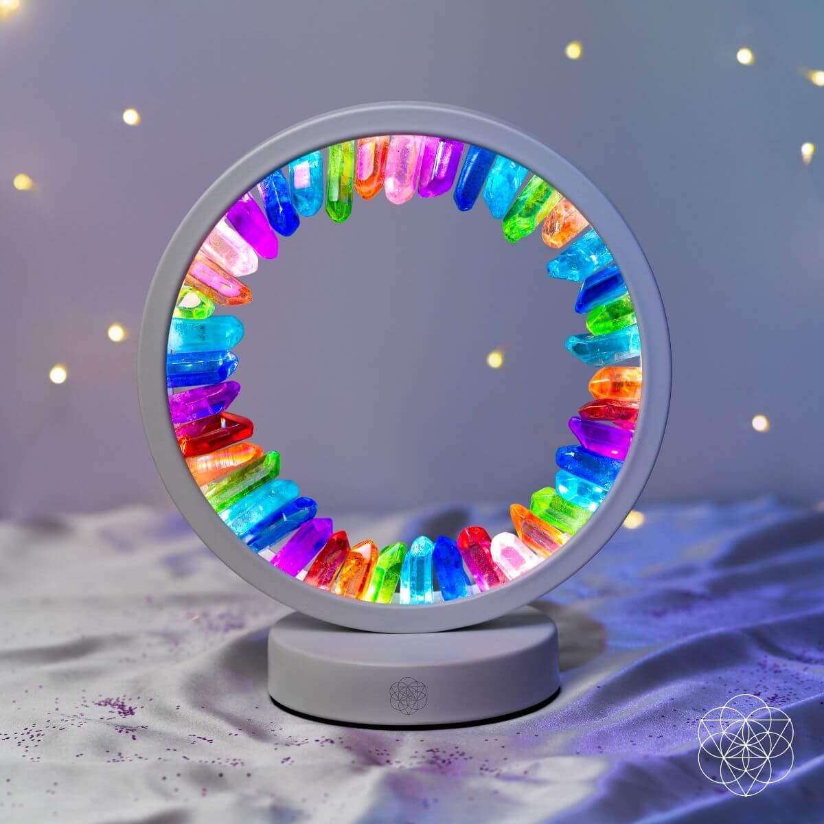 Rainbow After the Storm - Clear Quartz Lamp of Hope - Cartsfy Inc.