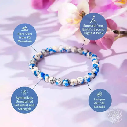 Rare K2 Stone Bracelet of Spiritual Adventure | 6mm Conscious Items Default Title Default Title-