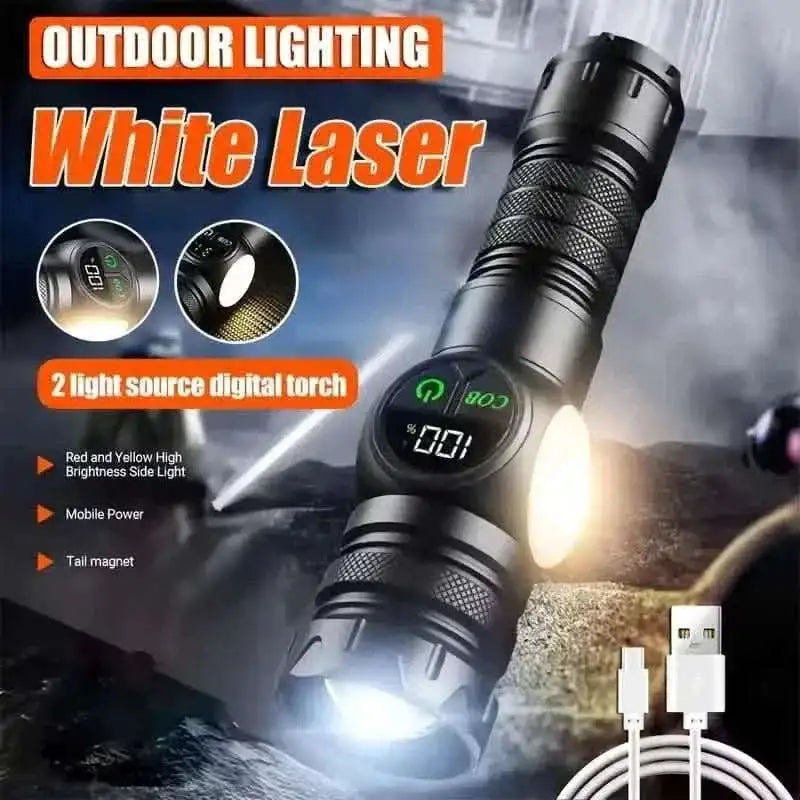 Rechargeable LED Flashlight with 5 Modes & Magnetic Base – Gift Box Cartsfy Inc.