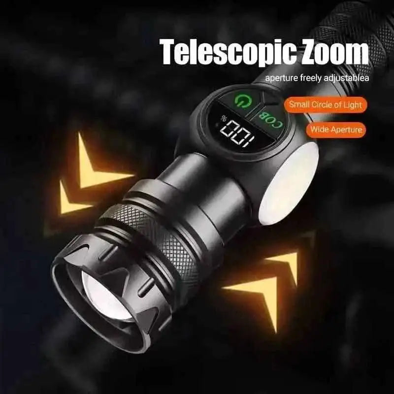 Rechargeable LED Flashlight with 5 Modes & Magnetic Base – Gift Box Cartsfy Inc.