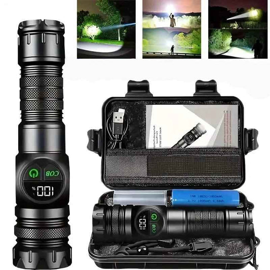 Rechargeable LED Flashlight with 5 Modes & Magnetic Base – Gift Box Cartsfy Inc.