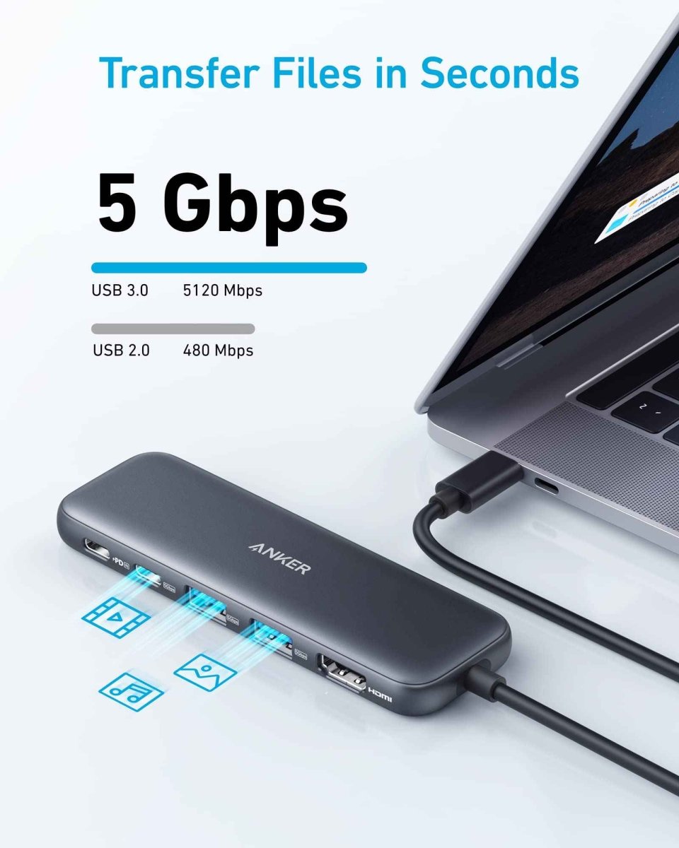 Refurbished Anker <b>332</b> USB - C Hub (5 - in - 1) - Cartsfy Inc.