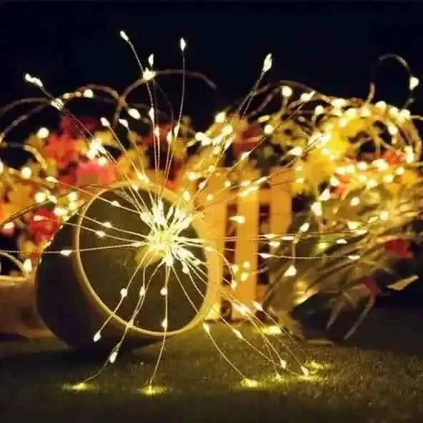 Remote Control Waterproof Christmas Fireworks LED String Lights