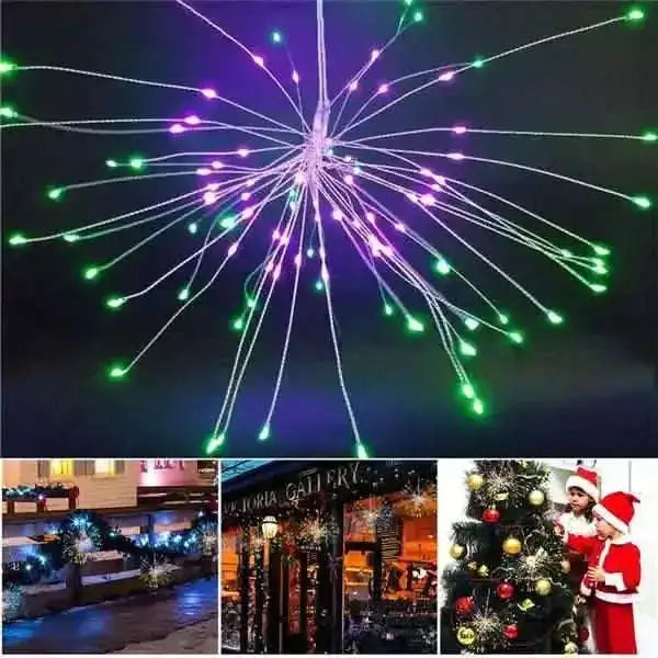 Remote Control Waterproof Christmas Fireworks LED String Lights Cartsfy Inc.