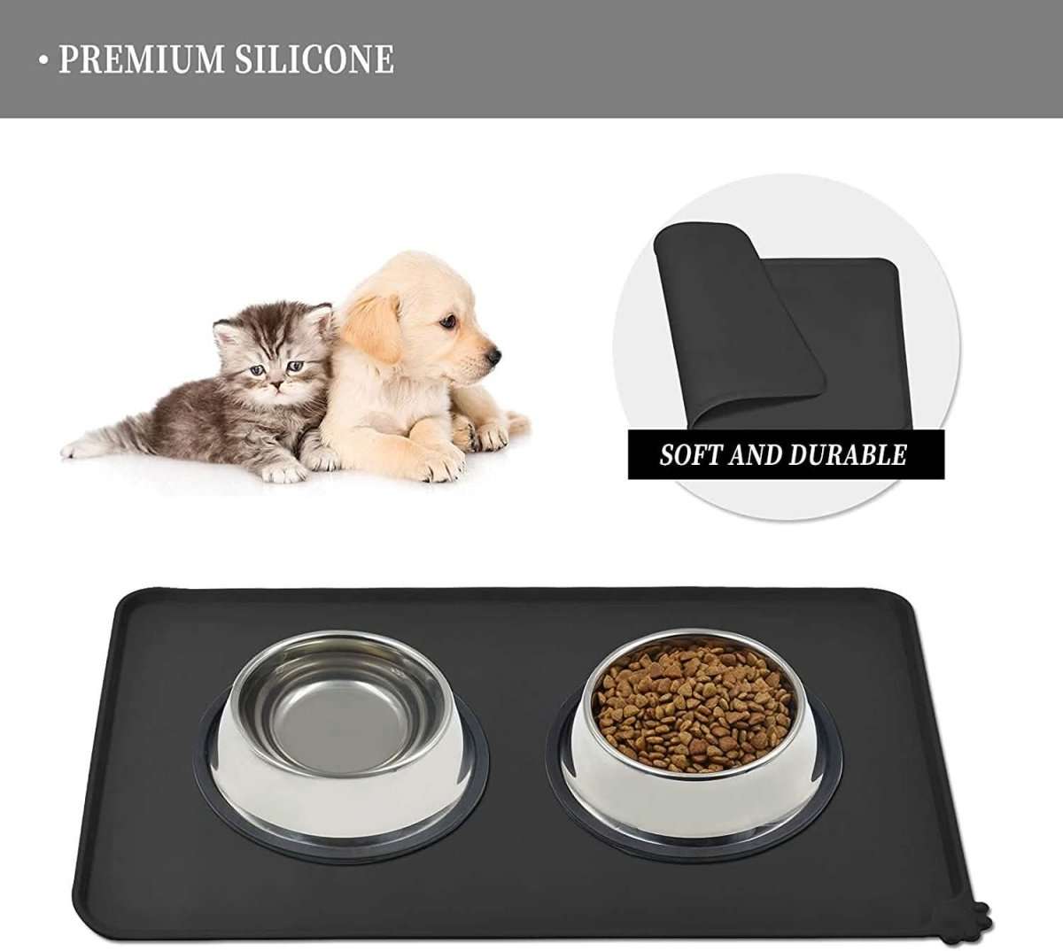 Reopet Silicone Dog Cat Bowl Mat Non-Stick Food Pad Cartsfy Inc.