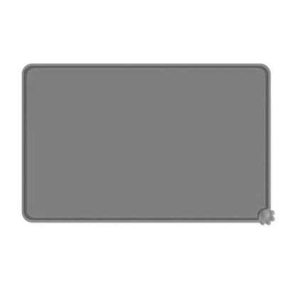 Reopet Silicone Dog Cat Bowl Mat Non-Stick Food Pad DailySale Black Gray Black-Gray-