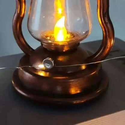 Retro Kerosene Lamp LED Horse Lantern Outdoor Waterproof Portable Rechargeable Solar Powered Flame Light Cartsfy Inc.