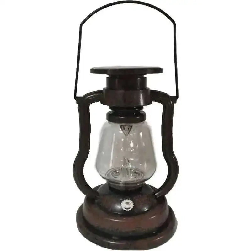 Retro Kerosene Lamp LED Horse Lantern Outdoor Waterproof Portable Rechargeable Solar Powered Flame Light Cartsfy Inc.