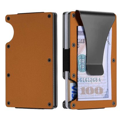 RFID Blocking Minimalist Scratch Resistant Slim Credit Card Holder Wallet with Easily Removable Money Clip Cartsfy Inc.