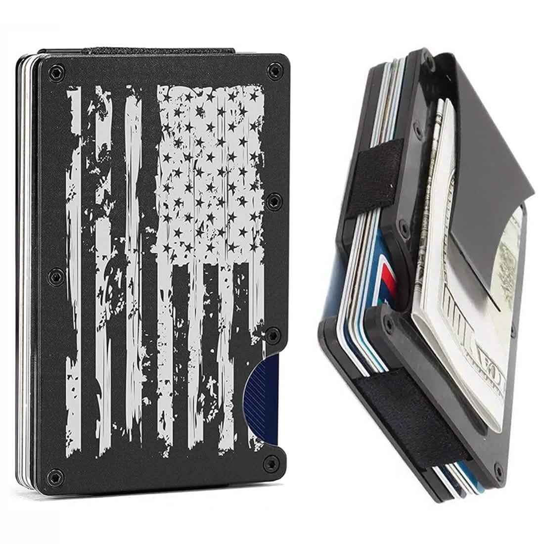 RFID Blocking Minimalist Scratch Resistant Slim Credit Card Holder Wallet with Easily Removable Money Clip Cartsfy Inc.