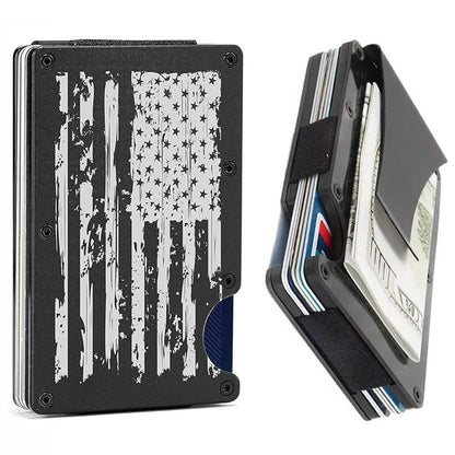 RFID Blocking Minimalist Scratch Resistant Slim Credit Card Holder Wallet with Easily Removable Money Clip Cartsfy Inc.
