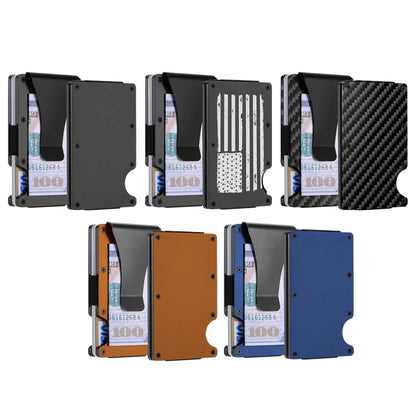 RFID Blocking Minimalist Scratch Resistant Slim Credit Card Holder Wallet with Easily Removable Money Clip Cartsfy Inc.