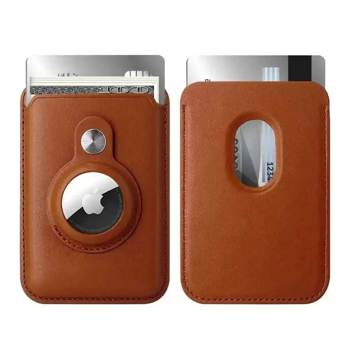 RFID Blocking Snap-On MagSafe Magnetic Card Wallet Holder Organizer With Built-In AirTag Pocket Cartsfy Inc.
