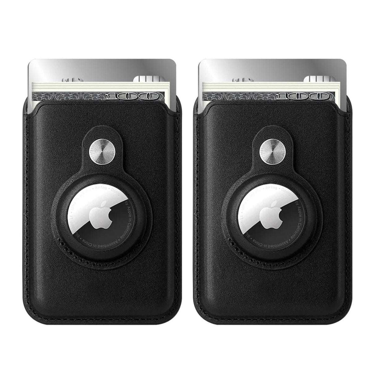 RFID Blocking Snap-On MagSafe Magnetic Card Wallet Holder Organizer With Built-In AirTag Pocket Cartsfy Inc.