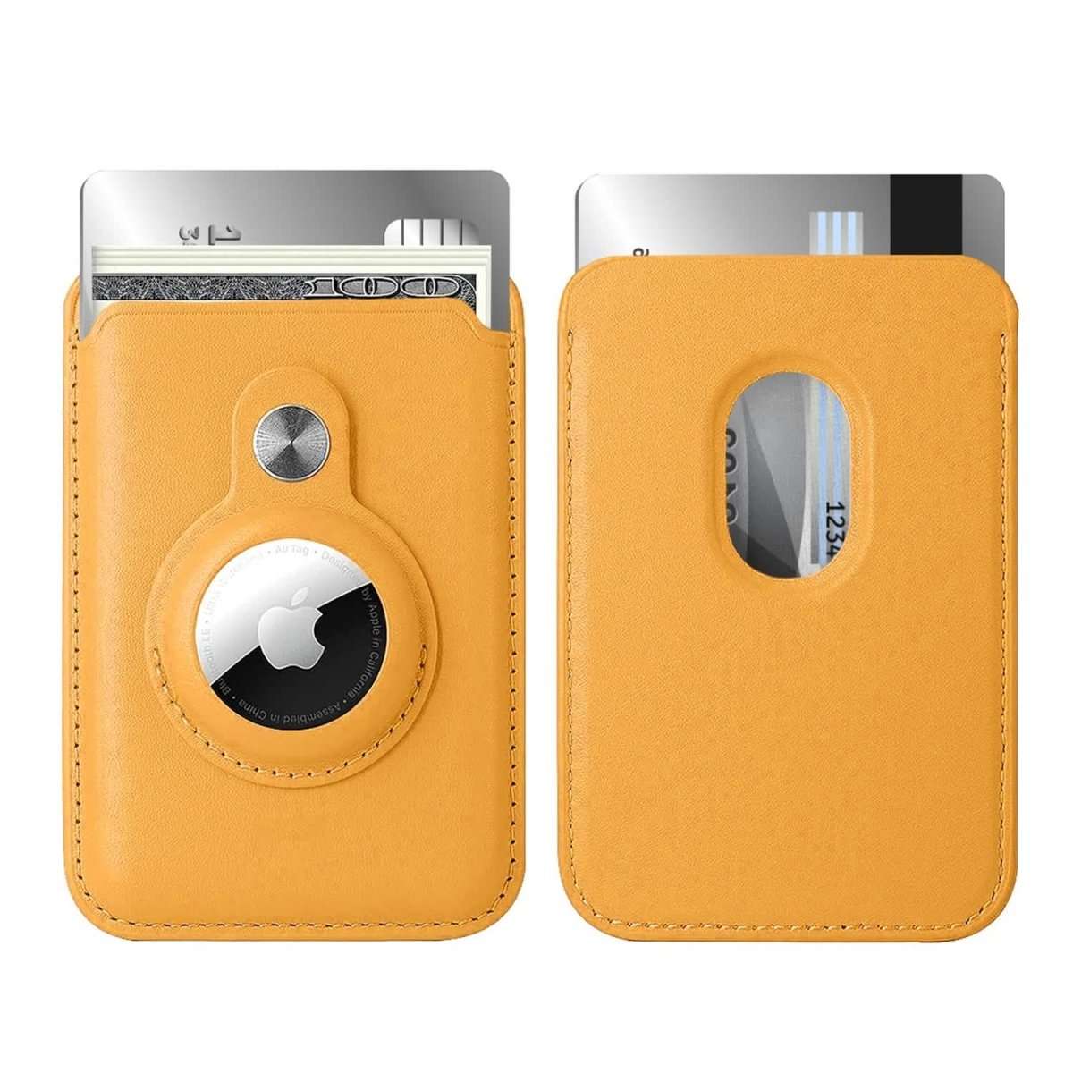 RFID Blocking Snap-On MagSafe Magnetic Card Wallet Holder Organizer With Built-In AirTag Pocket Cartsfy Inc.