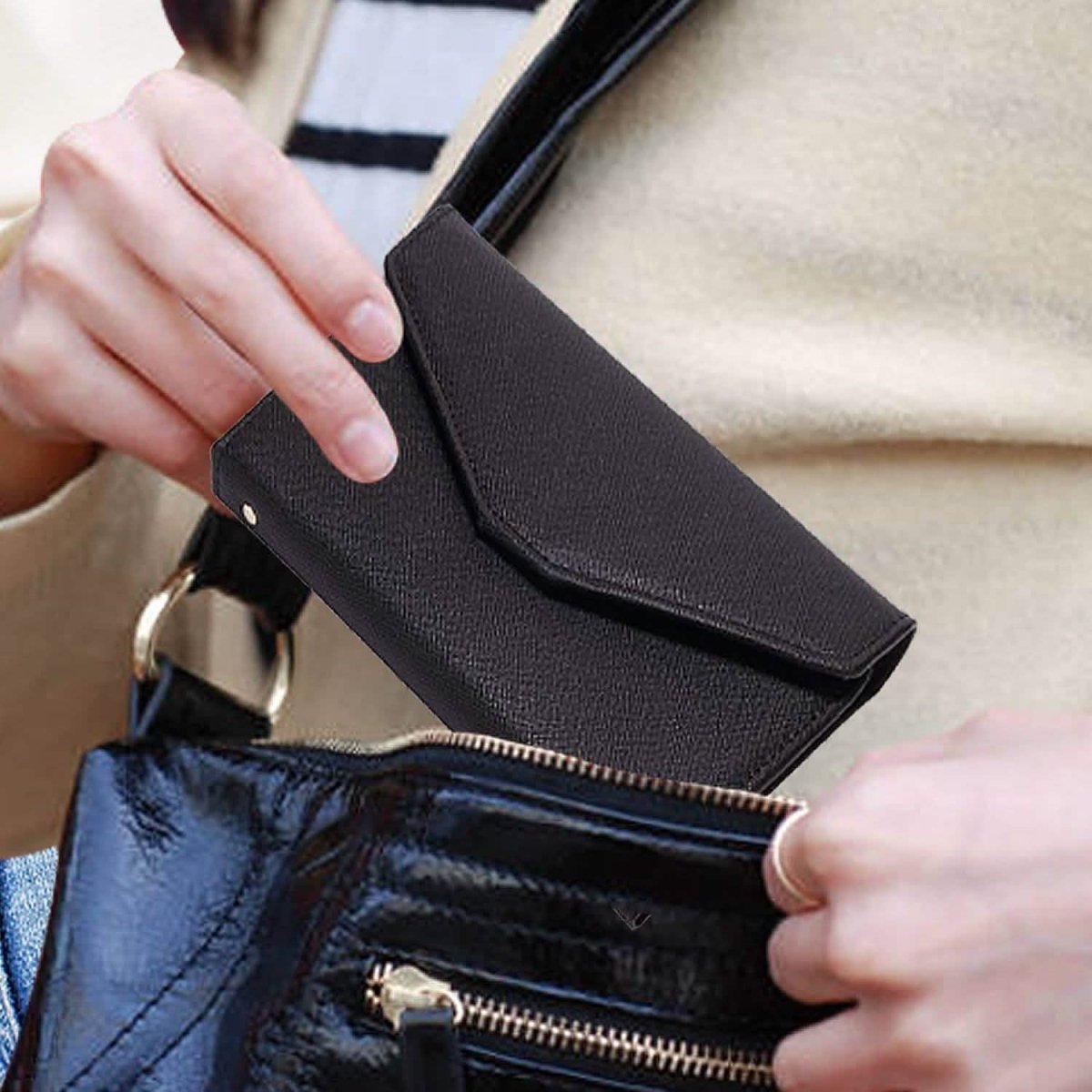 RFID Blocking Travel Passport Organizer Holder Wallet With CDC Vaccination Card Slot Protector - Cartsfy Inc.