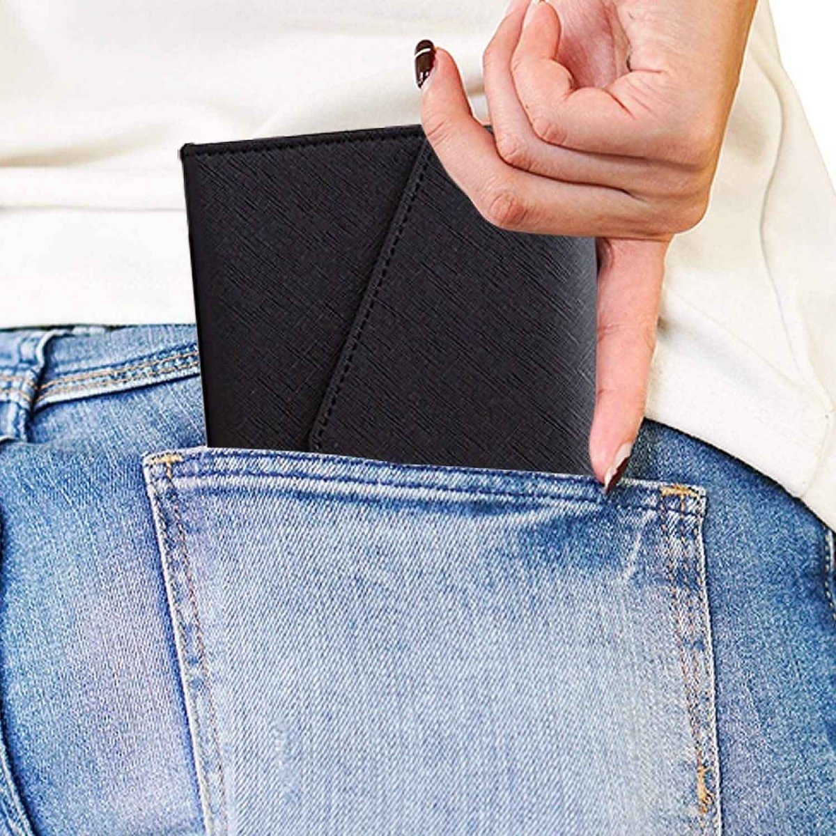 RFID Blocking Travel Passport Organizer Holder Wallet With CDC Vaccination Card Slot Protector - Cartsfy Inc.