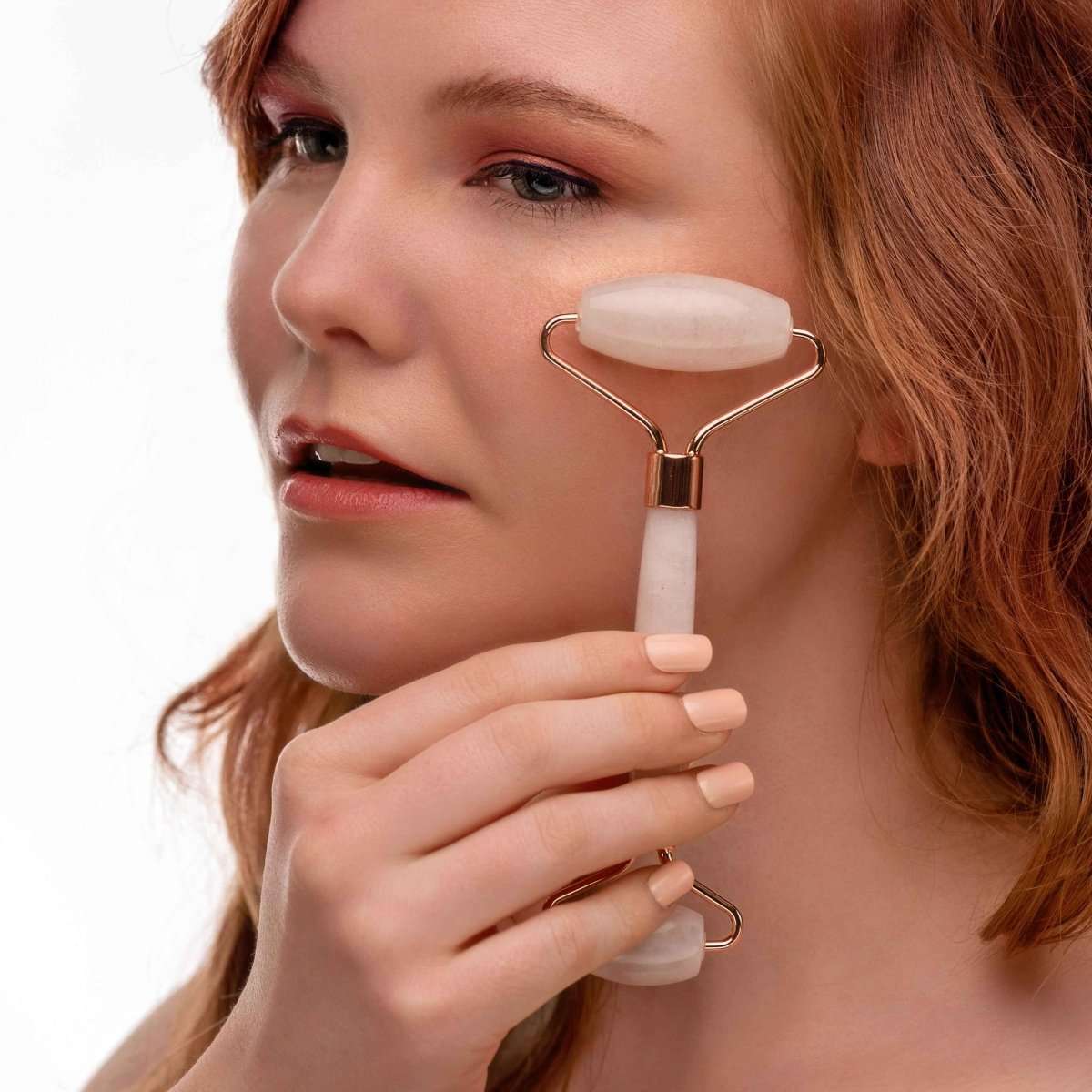 Rose Quartz Facial Roller – Dual-Ended Beauty Tool for Calming, Cooling & Skin Radiance Cartsfy Inc.