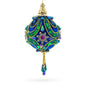 Royal Blue Jeweled  Gold Filigree Accents and Tassels Christmas Ornament Cartsfy Inc.