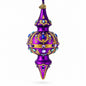 Royal Jewel Embellishments Gold Filigree Double-Ended Finial Drop Glass Christmas Ornament