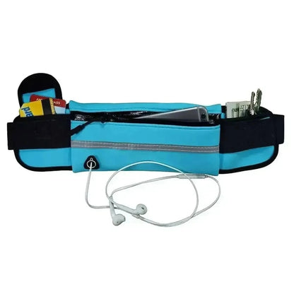 Running Bum Bag Fanny Pack Travel Waist Money Belt Zip Hiking Pouch Wallet DailySale Black Blue Yellow Black-Blue-Yellow-Orange-