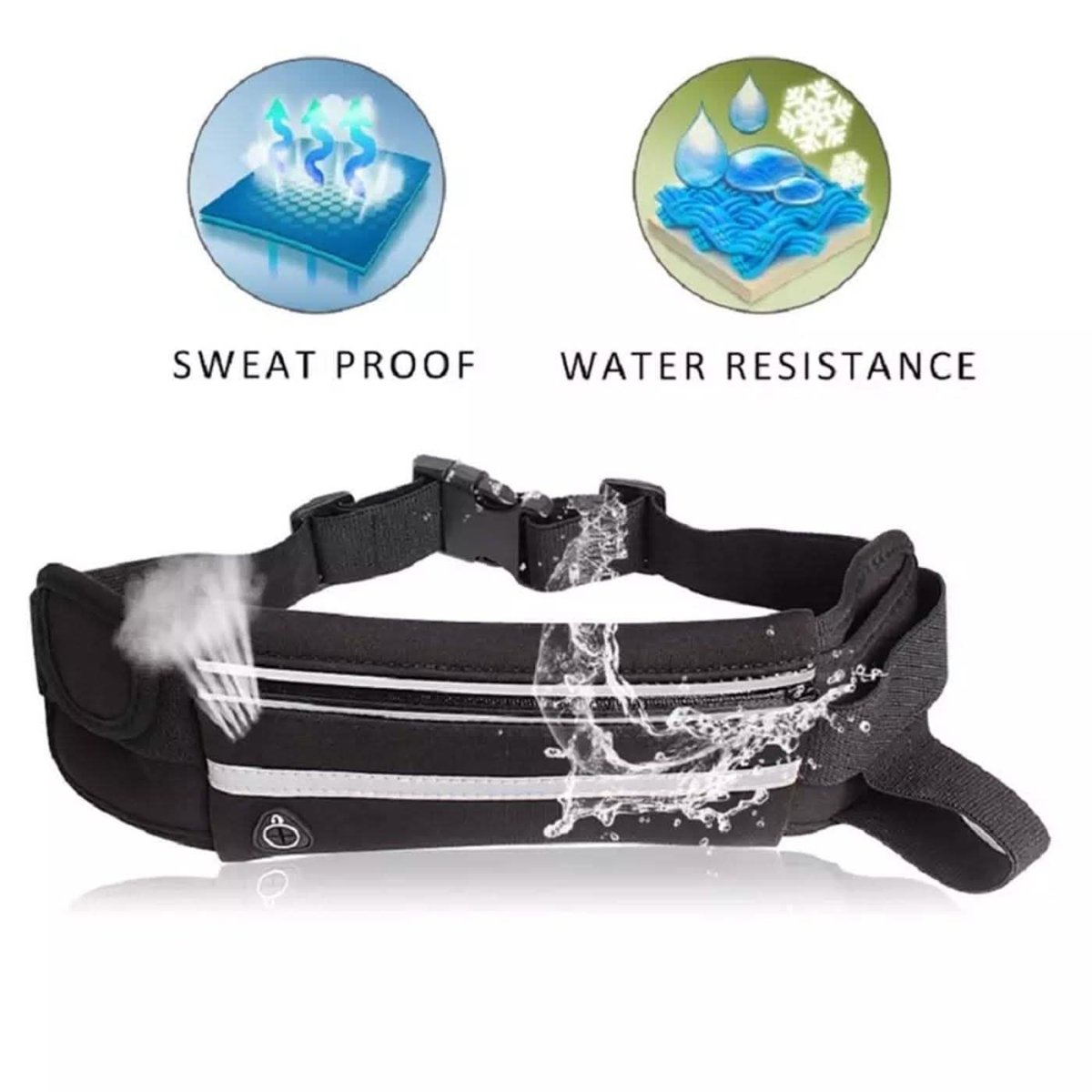Running Bum Bag Fanny Pack Travel Waist Money Belt Zip Hiking Pouch Wallet - Cartsfy Inc.
