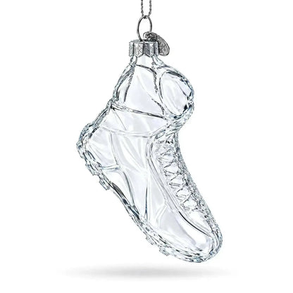 Running Shoe Clear Glass Christmas Ornament Cartsfy Inc.