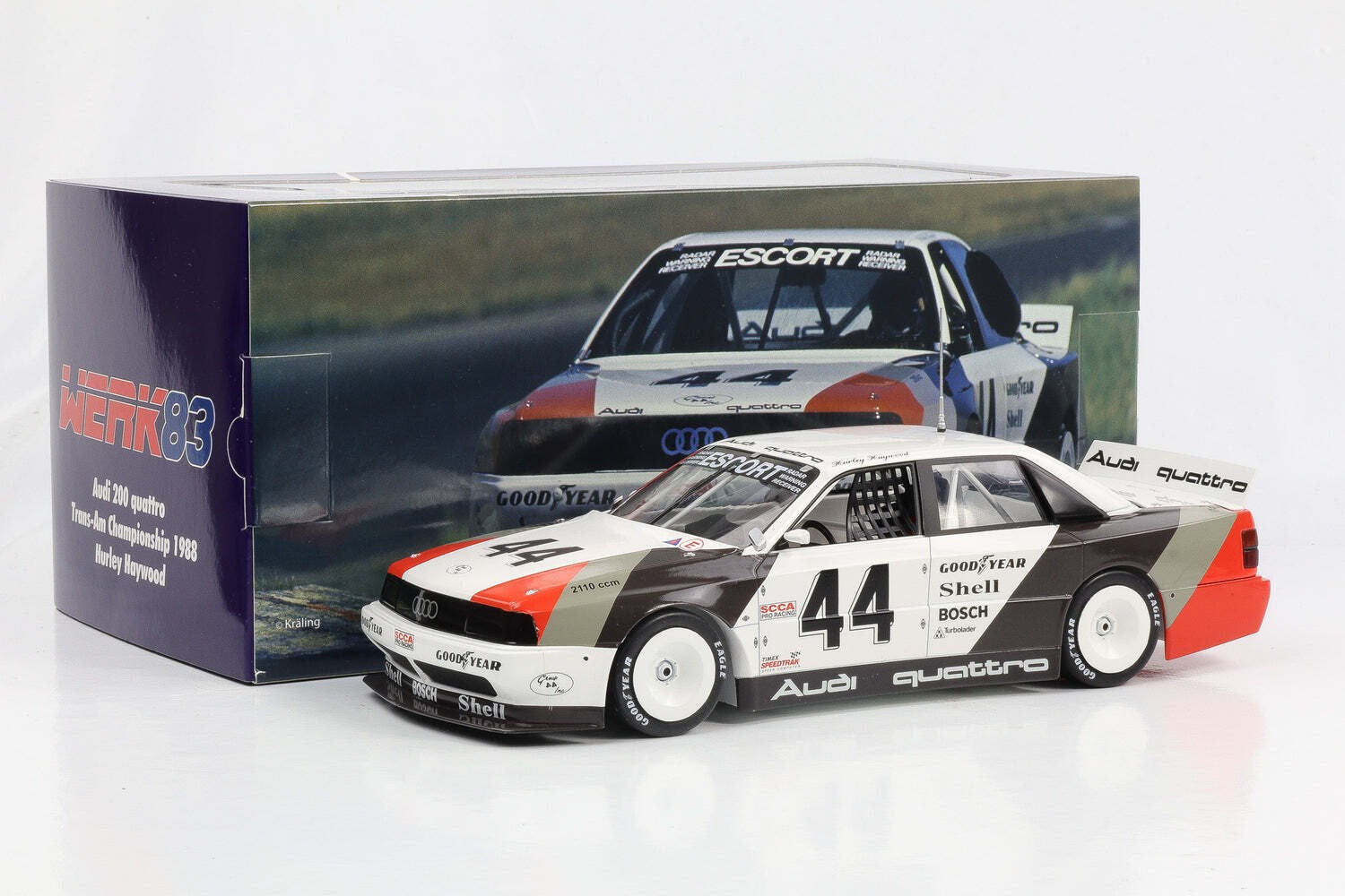 Werk83 Audi 200 Quattro Team Audisport #4 Haywood Dallas Trans-Am 1988 1:18