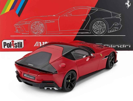 Polistil 2024 Ferrari 12Cilindri Rosso Corsa (Ferrari Red) High Fidelity WITH DISPLAY 1:18