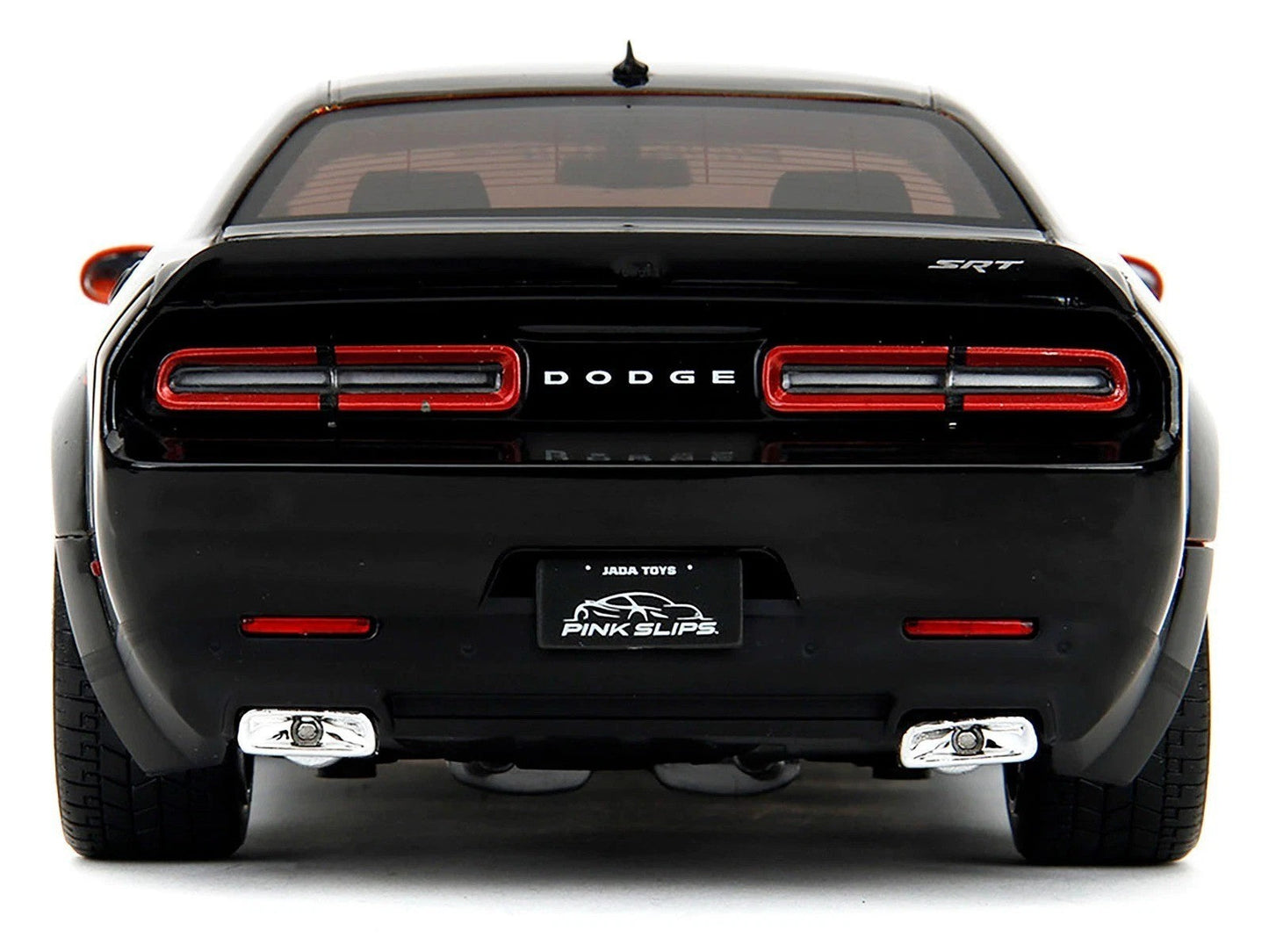 Jada Pink Slips 2015 Dodge Challenger SRT Hellcat Redeye Orange & Black 1:18