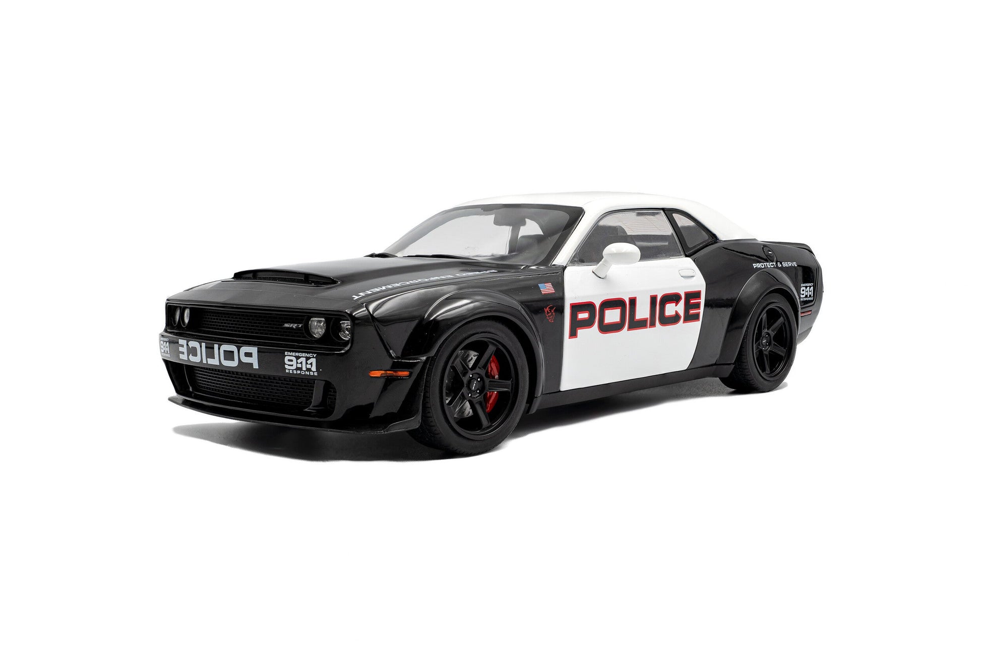 Solido 2023 Dodge Challenger SRT Hellcat Redeye Highway Patrol Black 1:18