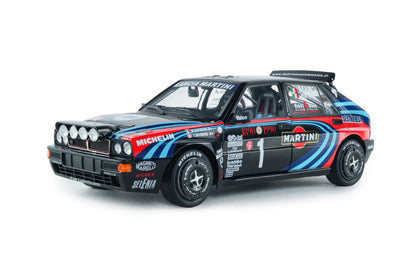 Solido 1990 Lancia Delta HF Integrale Tribute to Biason Rallye Montecarlo Black 1:18