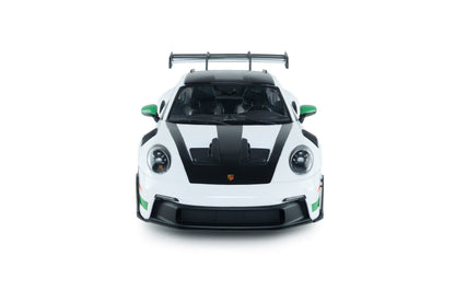 Solido 2024 Porsche 911 992 GT3 RS Weissach Pack White w/ Green Wheels 1:18