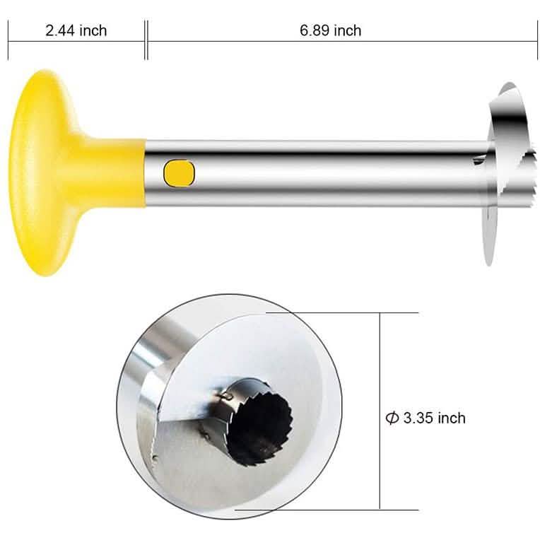 SameTech Easy Kitchen Tool Stainless Steel Fruit Pineapple Peeler Corer Slicer Cutter Cartsfy Inc.