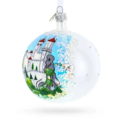 San Marino Glass Ball Christmas Ornament 4 Inches