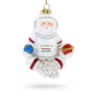 Santa Astronaut Glass Christmas Ornament Cartsfy Inc.