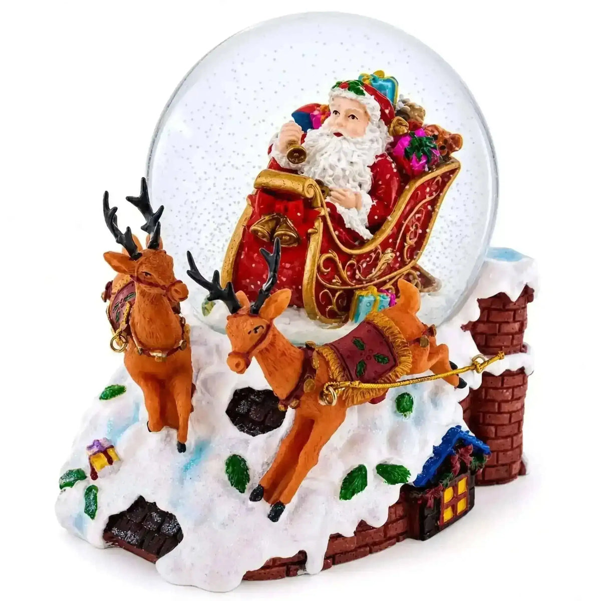 Santa Delivering Gifts Musical Christmas Water Snow Globe Cartsfy Inc.