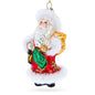 Santa in Fur Coat Glass Christmas Ornament Cartsfy Inc.