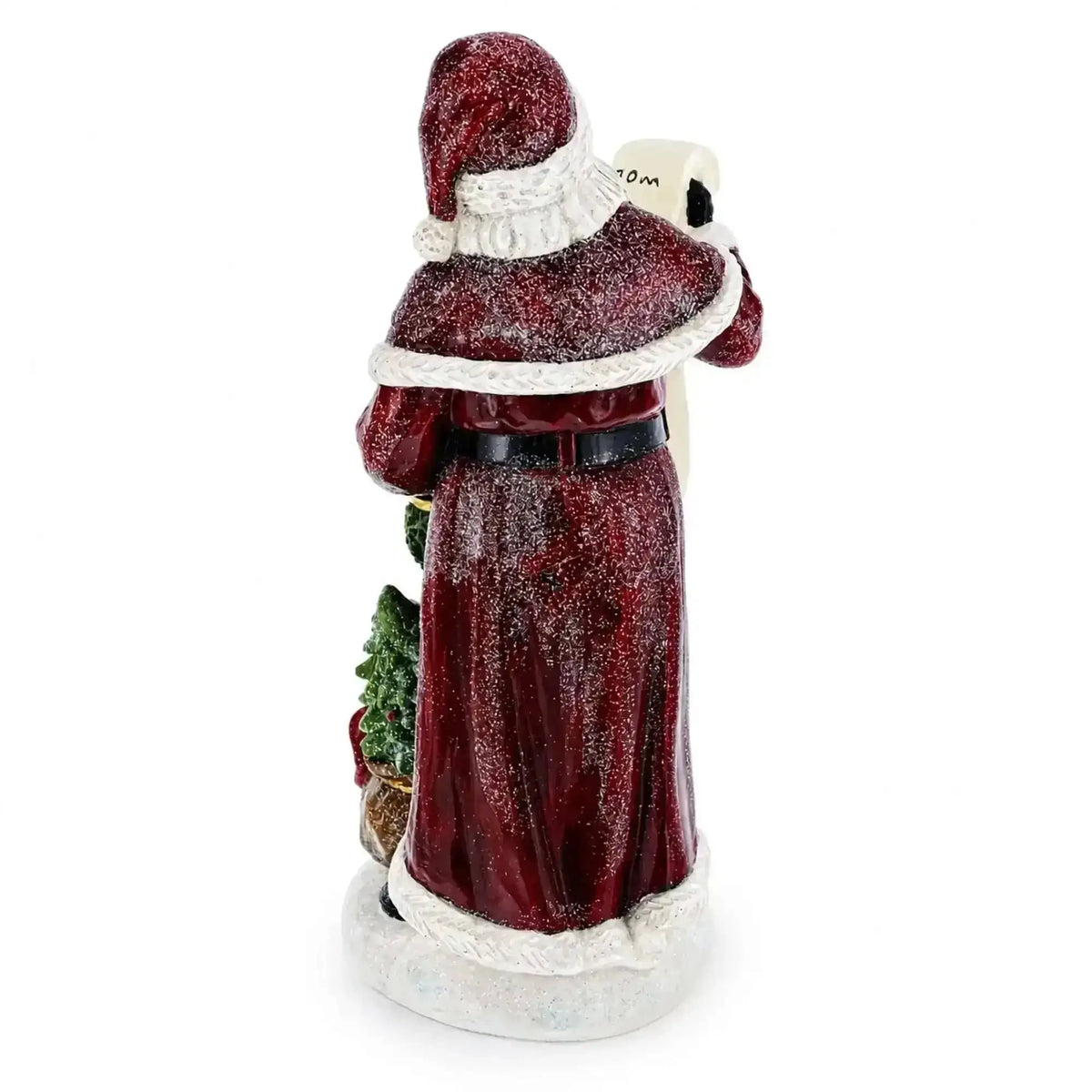 Santa Reading Christmas Gift List Figurine - Winter Holiday Decor 11.5 Inches Cartsfy Inc.