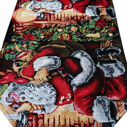 Santa Red Christmas Tablecloth Holiday Runner 85 Inches Cartsfy Inc.