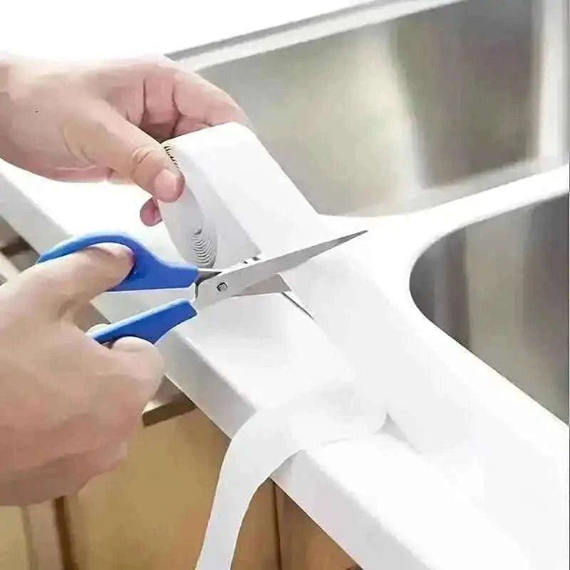 Self-Adhesive Waterproof Caulk Strip - Moisture-Resistant Sealing Tape for Kitchen & Bathroom Cartsfy Inc.