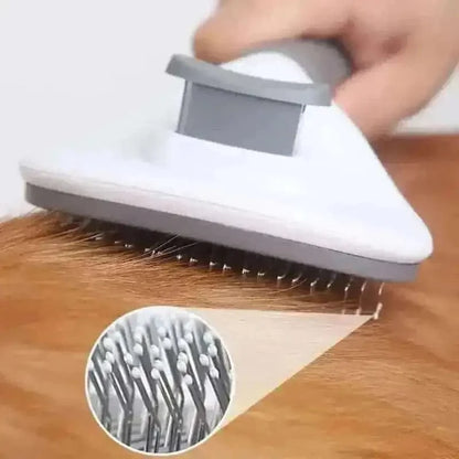 Self Cleaning Slicker Brush Suitable for Pets with Long or Short Hair DailySale Gray Blue Pink Gray-Blue-Pink-
