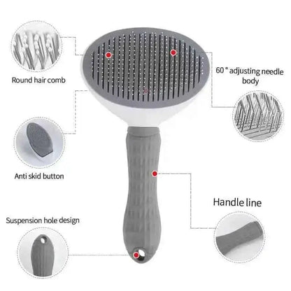 Self Cleaning Slicker Brush Suitable for Pets with Long or Short Hair Cartsfy Inc.