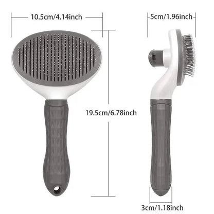 Self Cleaning Slicker Brush Suitable for Pets with Long or Short Hair - Cartsfy Inc.